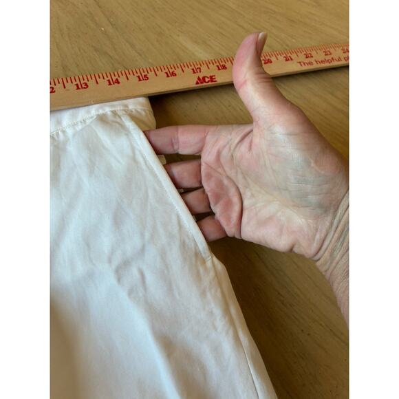 VTG 90s Ralph Lauren Golf Women Cream Shorts Trouser Pockets Bermuda Luxury Sz 4 - Picture 11 of 16